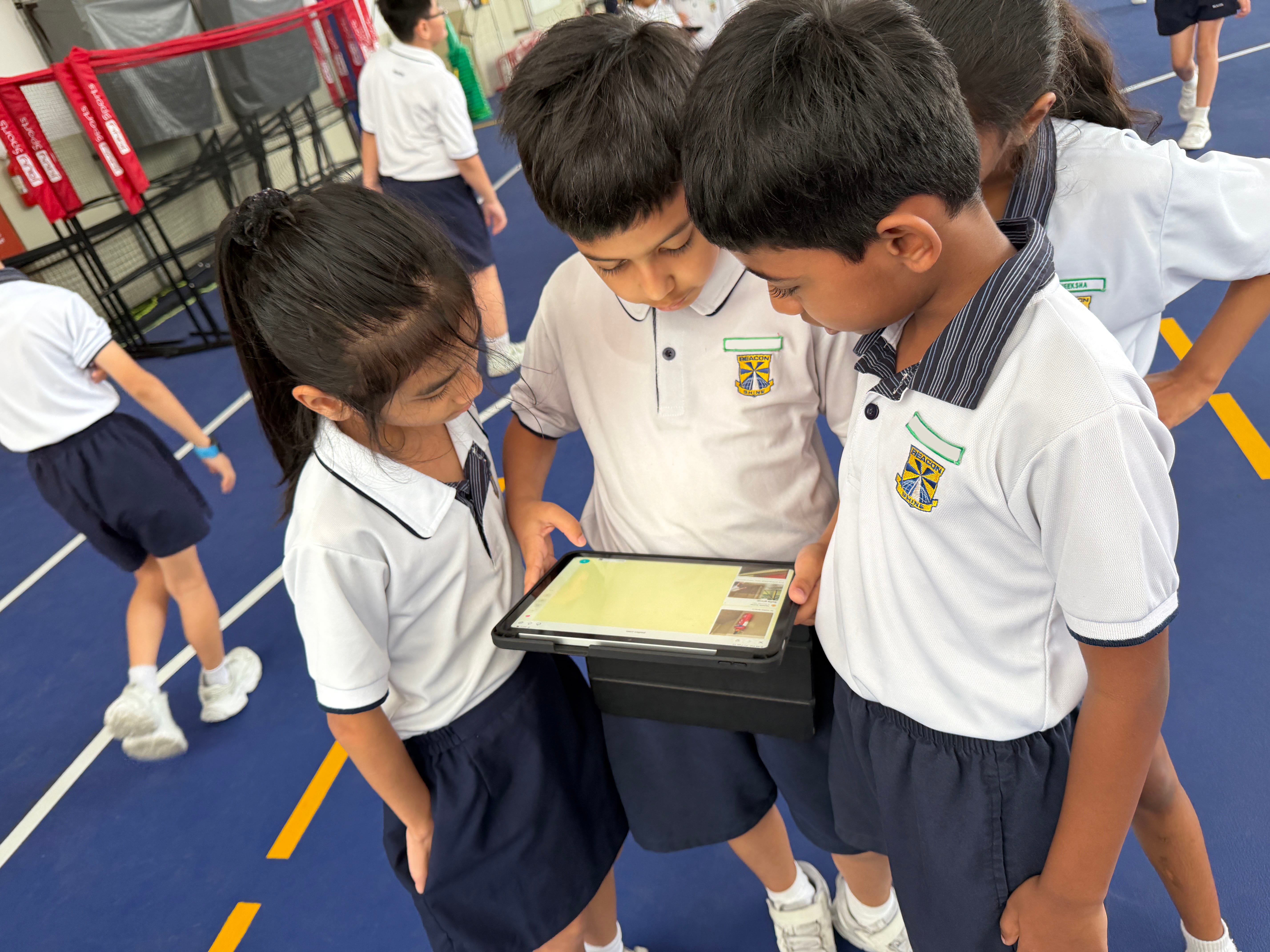 Students practised clear communication and teamwork to achieve their goals as they worked together to complete their safety mission.